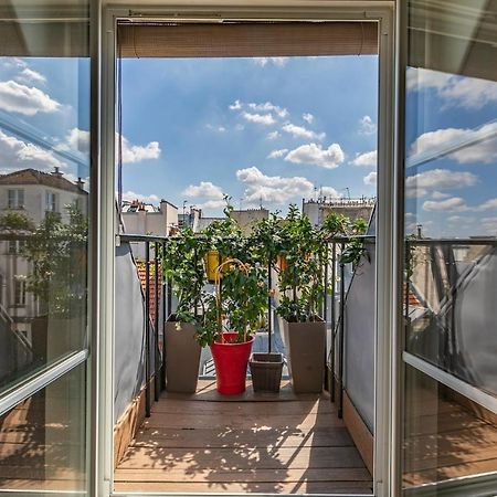 Paris Centre Dernier Etage Vue Ascenseur Apartment Bagian luar foto