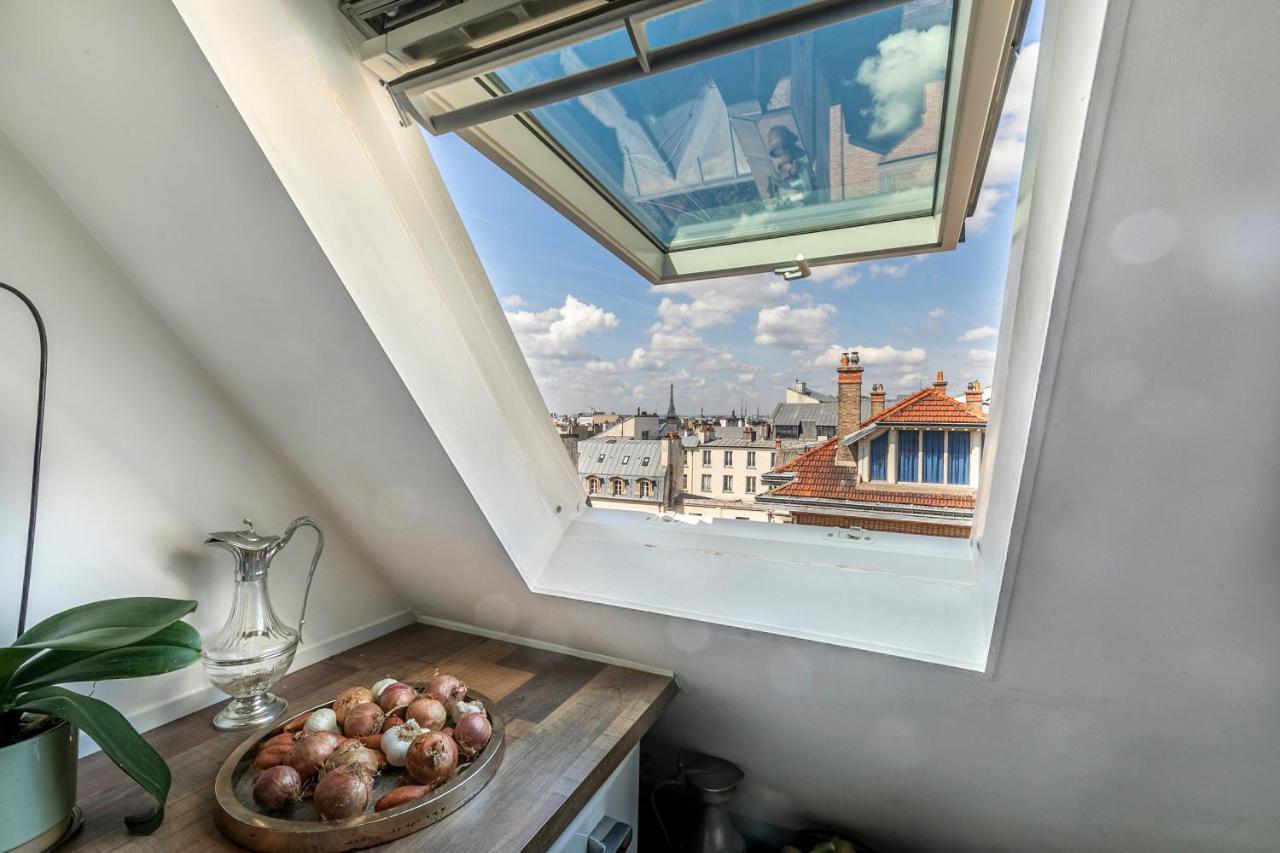 Paris Centre Dernier Etage Vue Ascenseur Apartment Bagian luar foto